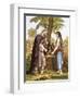 Abraham's Servant and Rebekah-English-Framed Premium Giclee Print