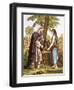 Abraham's Servant and Rebekah-English-Framed Giclee Print