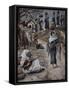 Abraham's Servant Meets Rebecca-James Jacques Joseph Tissot-Framed Stretched Canvas