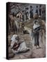 Abraham's Servant Meets Rebecca-James Jacques Joseph Tissot-Stretched Canvas