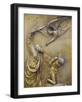 Abraham Sacrificing Isaac, Gate of Paradise Door of Baptistry of San Giovanni, Florence, Italy-Godong-Framed Photographic Print