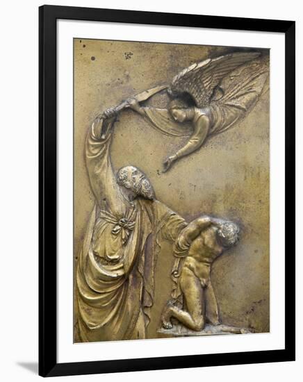 Abraham Sacrificing Isaac, Gate of Paradise Door of Baptistry of San Giovanni, Florence, Italy-Godong-Framed Photographic Print