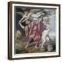 Abraham Sacrificing Isaac-Domenichino-Framed Giclee Print