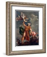 Abraham Sacrificing Isaac-Titian (Tiziano Vecelli)-Framed Giclee Print