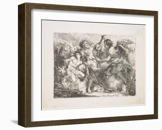 Abraham Sacrificing Isaac-Giambattista Mengardi-Framed Giclee Print