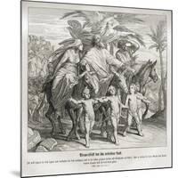 Abraham sees the land promised to him, Genesis-Julius Schnorr von Carolsfeld-Mounted Giclee Print