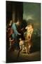 Abraham sending away Hagar and Ishmael - - Bible-Adriaan van der Werff-Mounted Giclee Print