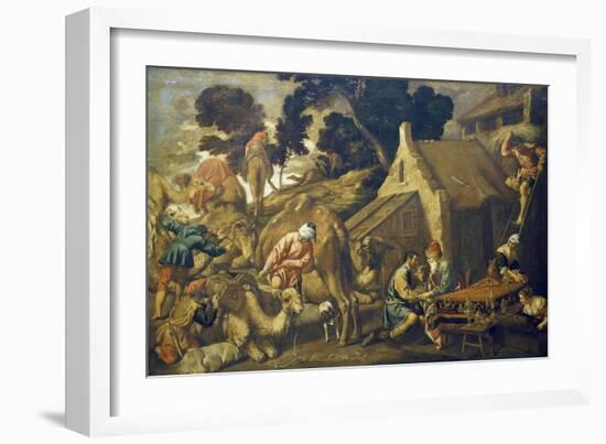 Abraham Sends Elizier to Find Wife for Isaac-Pedro Orrente-Framed Giclee Print