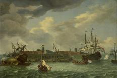 Dutch Sailors Attacked by Polar Bears, from Whale Fishing, C. 1665 (Detail)-Abraham Storck-Giclee Print
