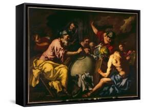Abraham Teaches Geography to the Egyptians-Antonio Zanchi-Framed Stretched Canvas