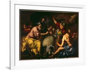 Abraham Teaches Geography to the Egyptians-Antonio Zanchi-Framed Giclee Print