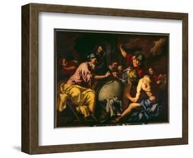 Abraham Teaches Geography to the Egyptians-Antonio Zanchi-Framed Giclee Print