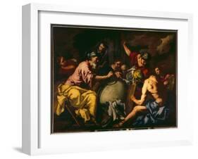 Abraham Teaches Geography to the Egyptians-Antonio Zanchi-Framed Giclee Print