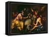 Abraham Teaches Geography to the Egyptians-Antonio Zanchi-Framed Stretched Canvas