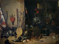 Barber's Shop with Monkeys and Cats-Abraham Teniers-Framed Stretched Canvas