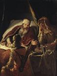 Isaac Blessing Jacob, c.1660-70-Abraham van Dyck-Framed Giclee Print