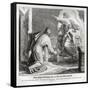 Abraham will be father of many nations, Genesis-Julius Schnorr von Carolsfeld-Framed Stretched Canvas