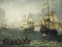 Meereslandschaft Mit Segelschiffen-Abraham Willaerts-Stretched Canvas