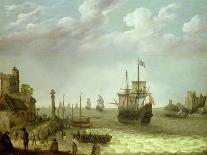 Meereslandschaft Mit Segelschiffen-Abraham Willaerts-Stretched Canvas