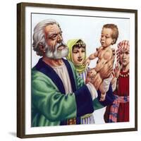 Abram Admiring Ishmael, the Son of Hagar-Pat Nicolle-Framed Giclee Print