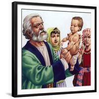 Abram Admiring Ishmael, the Son of Hagar-Pat Nicolle-Framed Giclee Print