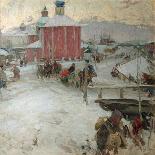 Winter-Abram Yefimovich Arkhipov-Stretched Canvas