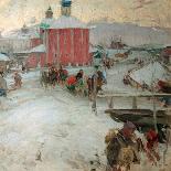 Winter-Abram Yefimovich Arkhipov-Stretched Canvas