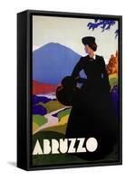 Abruzzo-Blackdress-null-Framed Stretched Canvas
