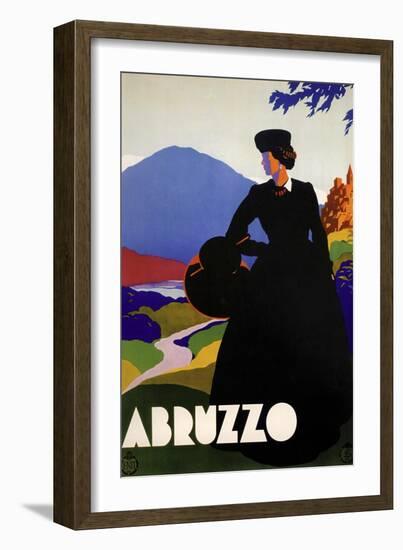 Abruzzo-Blackdress-null-Framed Giclee Print