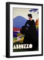 Abruzzo-Blackdress-null-Framed Giclee Print