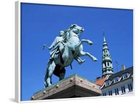 Absalon Monument, Hojbro Plads, Copenhagen, Denmark, Scandinavia-Hans Peter Merten-Framed Photographic Print