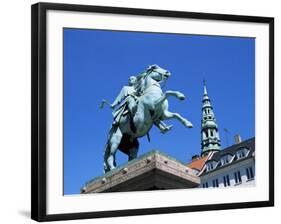 Absalon Monument, Hojbro Plads, Copenhagen, Denmark, Scandinavia-Hans Peter Merten-Framed Photographic Print