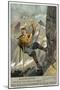 Abseiling on a Rope-null-Mounted Giclee Print