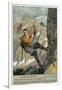 Abseiling on a Rope-null-Framed Giclee Print