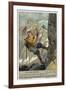 Abseiling on a Rope-null-Framed Giclee Print