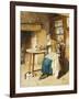 Absent Thoughts, 1884 (Pencil and Watercolour)-Carlton Alfred Smith-Framed Giclee Print