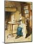 Absent Thoughts, 1884 (Pencil and Watercolour)-Carlton Alfred Smith-Mounted Giclee Print