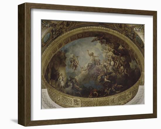 Abside de la chapelle Royale de Versailles : La résurrection-Charles de La Fosse-Framed Giclee Print