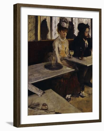 Absinthe, c.1876-Edgar Degas-Framed Giclee Print