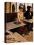 Absinthe Drinker-Edgar Degas-Stretched Canvas