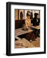 Absinthe Drinker-Edgar Degas-Framed Art Print