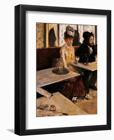 Absinthe Drinker-Edgar Degas-Framed Art Print