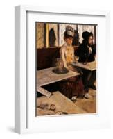 Absinthe Drinker-Edgar Degas-Framed Art Print