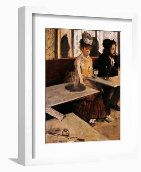 Absinthe Drinker-Edgar Degas-Framed Art Print