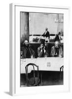 Absinthe Drinkers in a Paris Cafe-null-Framed Photographic Print