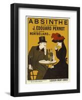 Absinthe. Liqueur Mont-Christ-Leonetto Cappiello-Framed Art Print