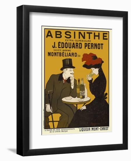 Absinthe. Liqueur Mont-Christ-Leonetto Cappiello-Framed Art Print