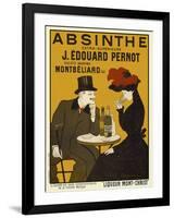 Absinthe. Liqueur Mont-Christ-Leonetto Cappiello-Framed Art Print