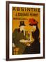 Absinthe Liquor Vintage Ad-null-Framed Art Print