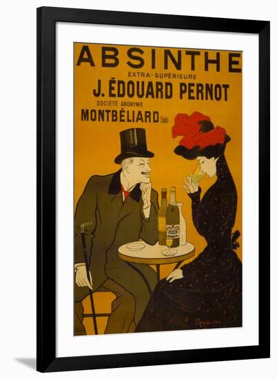 Absinthe Liquor Vintage Ad-null-Framed Art Print